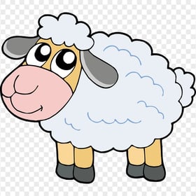 Cartoon Clipart Lamb Sheep Character FREE PNG