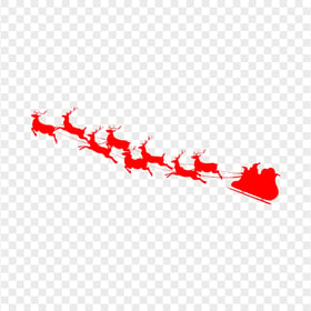 Download Santa Reindeer Red Silhouette PNG