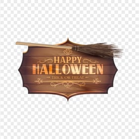 HD Happy Halloween Trick Or Treat Logo Creative Design PNG