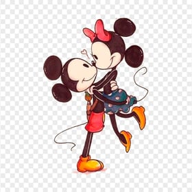 Mickey Minnie Mouse Classic Characters In Love