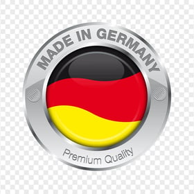 Silver Round Made In Germany Sign