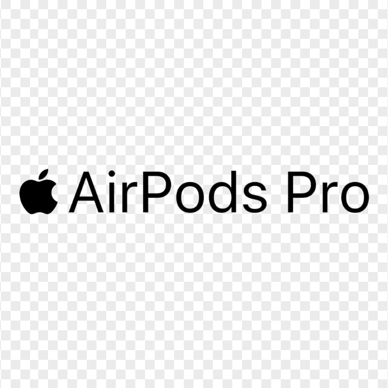 Black Apple Airpods Pro Logo