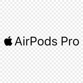 Black Apple Airpods Pro Logo