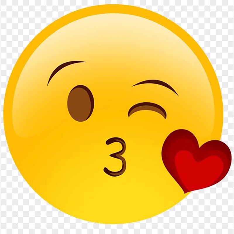 Emoji Face Blowing  A Kiss Love