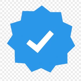 Blue Instagram Account Verified Symbol Sign Icon