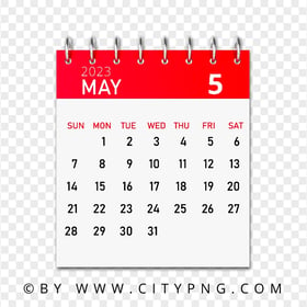 May 2023 Graphic Calendar PNG Image