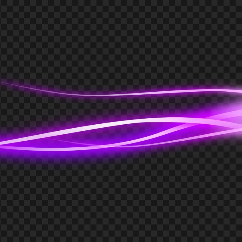 Glowing Purple Light Lines PNG