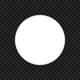 HD White Dot Circle Icon Transparent PNG