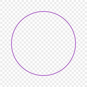 Circle Purple Line Border FREE PNG