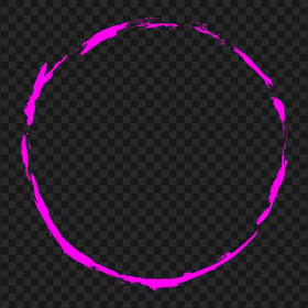 Grunge Circle Pink Frame Border PNG Image