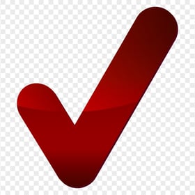 HD Red Tick Mark Icon Symbol Sign Transparent PNG