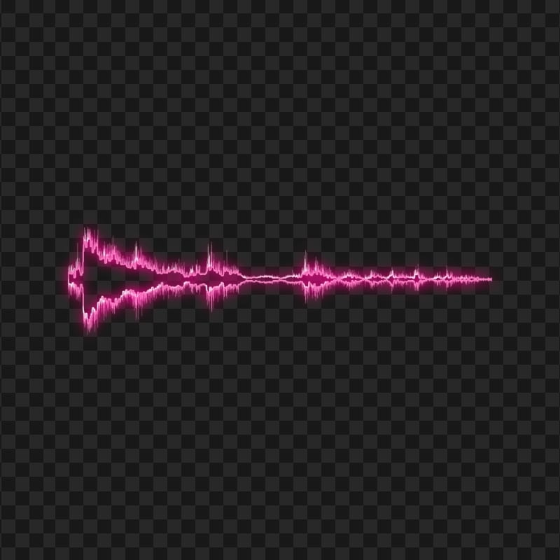 Glowing Music Wave Sound Pink Waves HD PNG