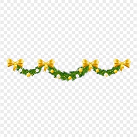 Vector Christmas Decoration Garland With vPNG