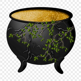 HD Witch Cauldron Pot Halloween Illustration PNG
