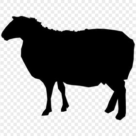 HD Black Sheep Silhouette Transparent Background