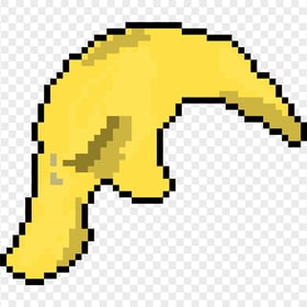 Donald Trump Pixel Cartoon Yellow Hair