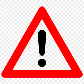 HD Warning Symbol Traffic Sign Exclamation Mark PNG