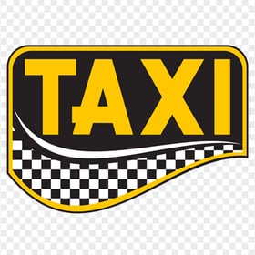 HD Taxi Creative Logo Sign Transparent PNG