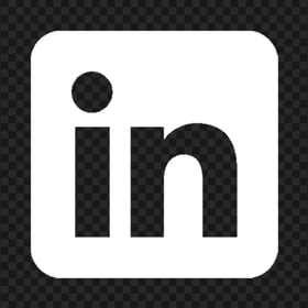LinkedIn Square White Icon Transparent PNG