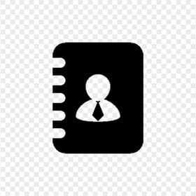 Download Black Contacts Address Book Icon PNG