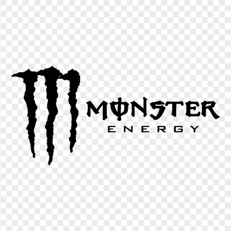 HD Black Monster Energy Logo PNG