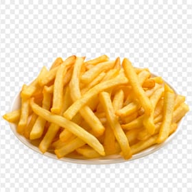 HD Plate Of Fried French Fries PNG