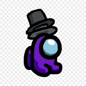 HD Purple Among Us Mini Crewmate Baby Double Top Hat PNG