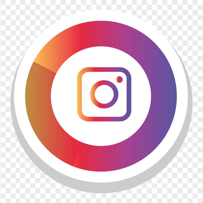 Round Instagram Vector Icon