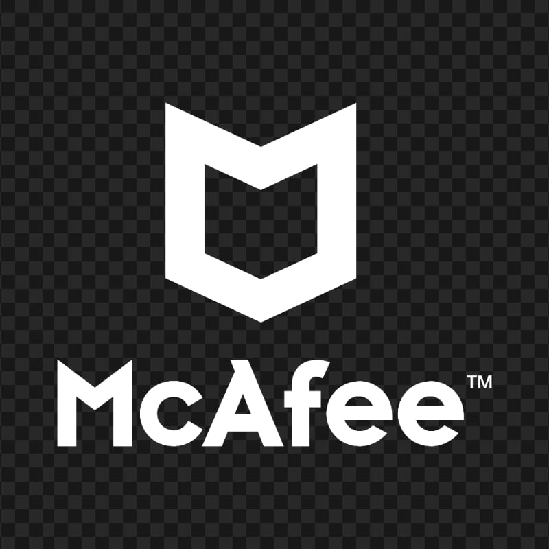 White McAfee Antivirus Vector Logo