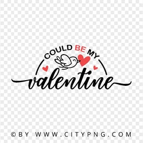 HD Love Valentine Day Quotes Design PNG
