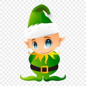 Cute Cartoon Baby Gnome Elf PNG