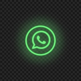 HD Green Neon Light Whatsapp Wa Round Circle Logo Icon PNG