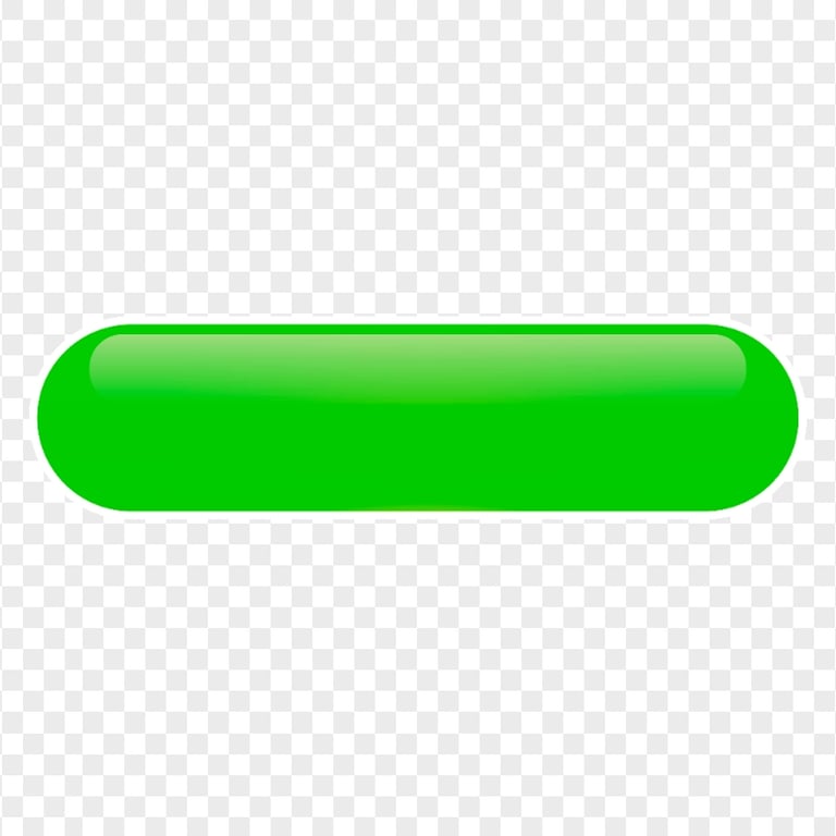 Glossy Light Green Web Button Image PNG
