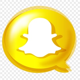 HD Creative Snapchat Bubble Style Illustration Icon PNG Image