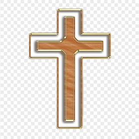 Modern Brown Cross Crucifix Christianity Catholic