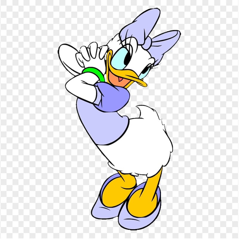 Clipart Daisy Duck Cute Pose PNG Image Citypng