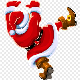 PNG Santa Claus Cartoon Character Back View