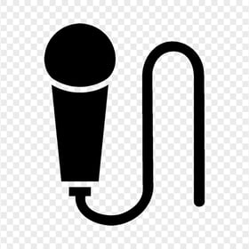 PNG Hand Microphone Mic Black Icon