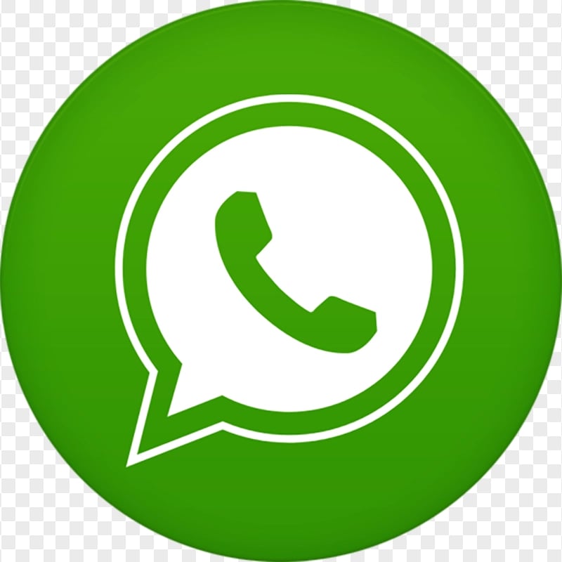 Round WhatsApp logo phone call icon | Citypng