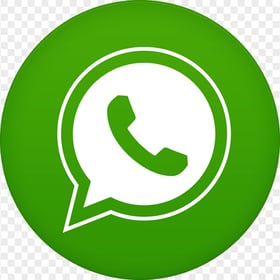 Round WhatsApp logo phone call icon