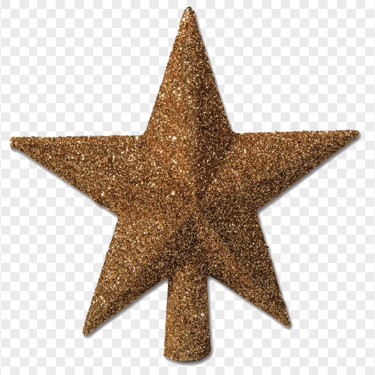 Christmas Gold Star Glitter