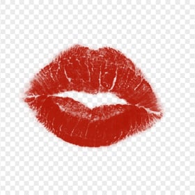 Download Red Kiss Lips PNG