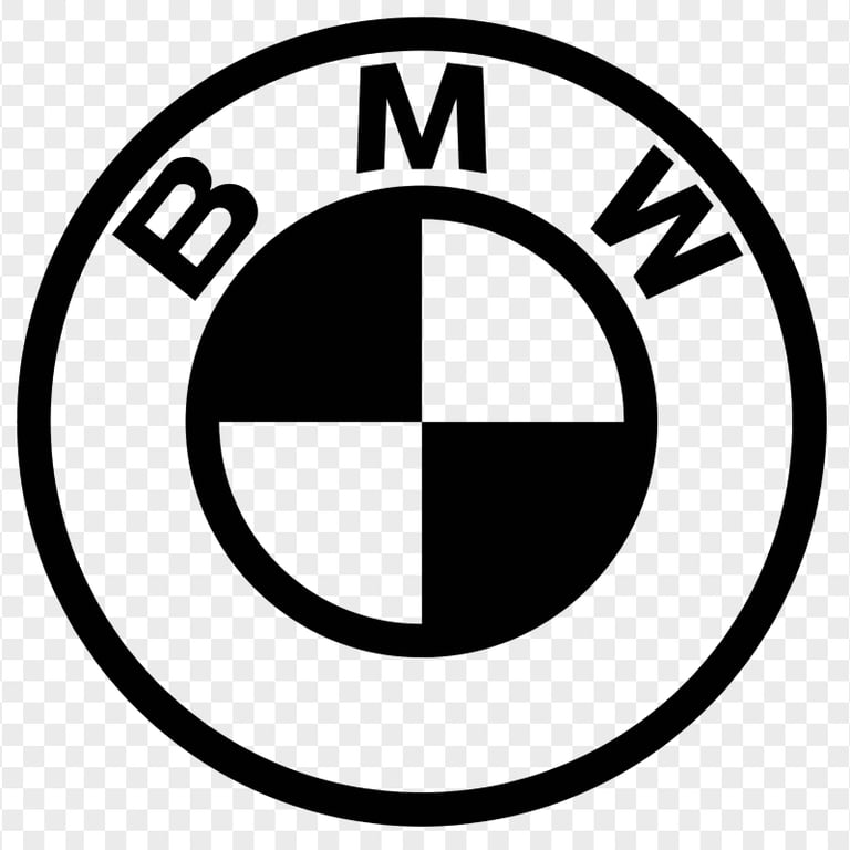 BMW Black Outline Logo PNG