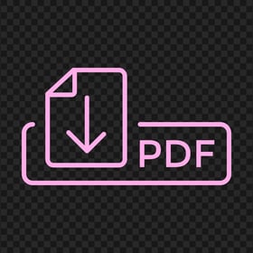 PNG PDF Download Pink Outline Button Icon Logo