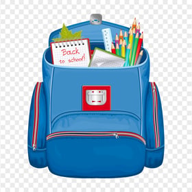 HD Backpack School Bag Illustration PNG