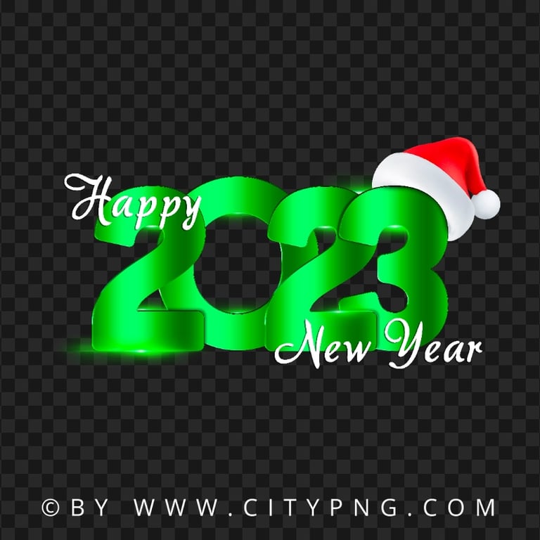 HD Happy New Year 2026 Vector Green And Red PNG | Citypng