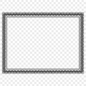 Black Certificate Frame HD Transparent PNG