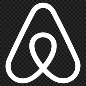 HD White Airbnb Symbol Logo Sign Icon PNG Image