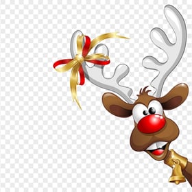 Transparent Christmas Cartoon Reindeer Character