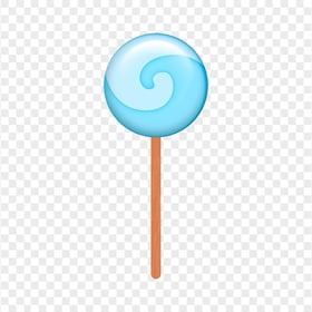 HD Blue Clipart Lollipop Candy Stick PNG